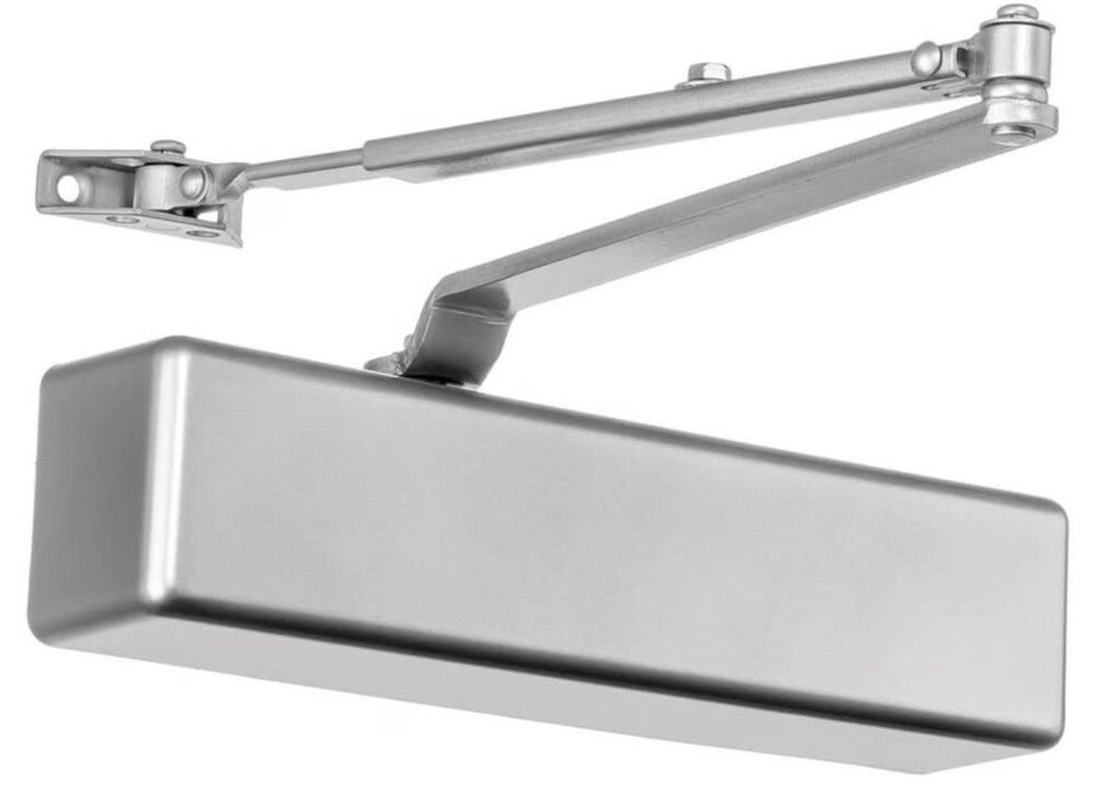 Dynasty Hardware 8500 Door Closer Heavy Duty Adjustable Size 1-6 Silver